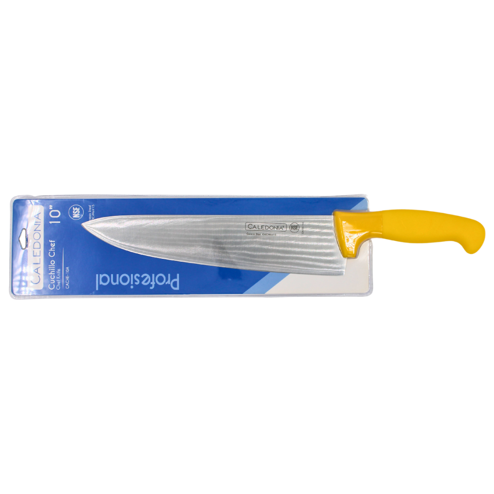 Cuchillo Chef 10&quot; Caledonia Color Amarillo