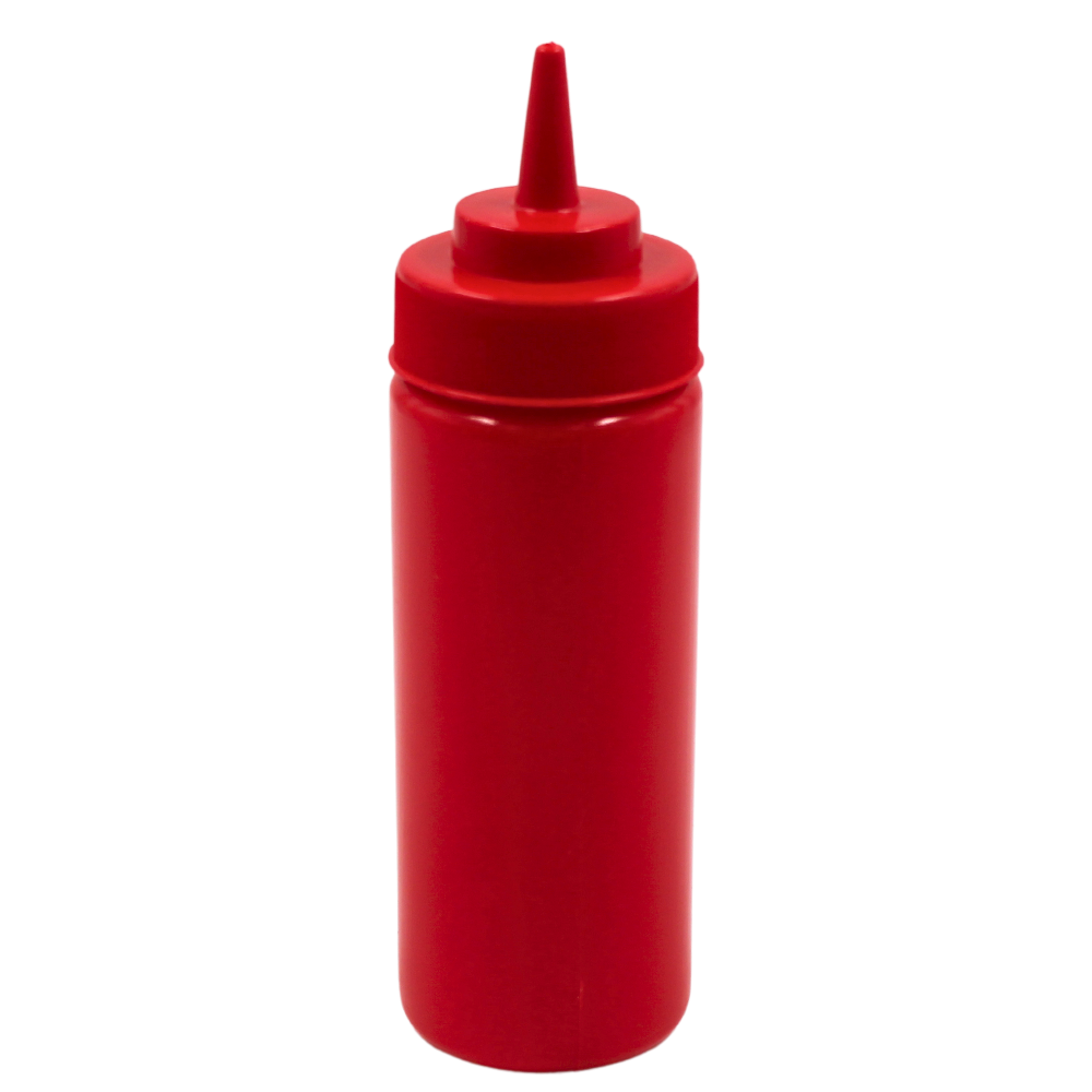 Bote  Recipiente P Aderezo Rojo 12 Oz