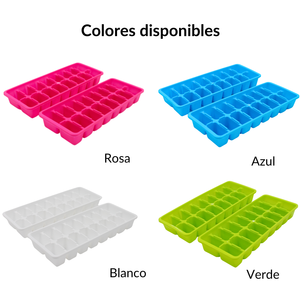 Cubetera Para Hielo De Plastico Para 16 Cubos Kitchen Pro Mod. 004048