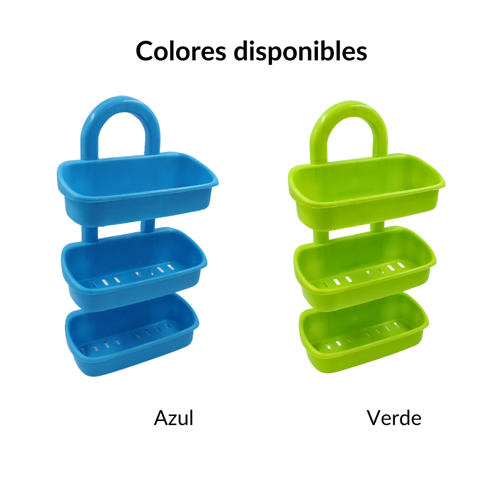 Organizador Para Bano 3 Estantes De Plastico Home Pro Mod. 011002