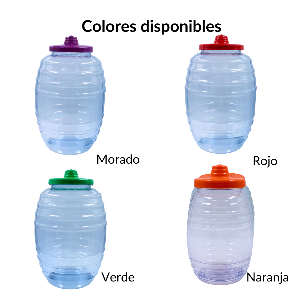 Vitrolero 20 litros con rosca varios colores