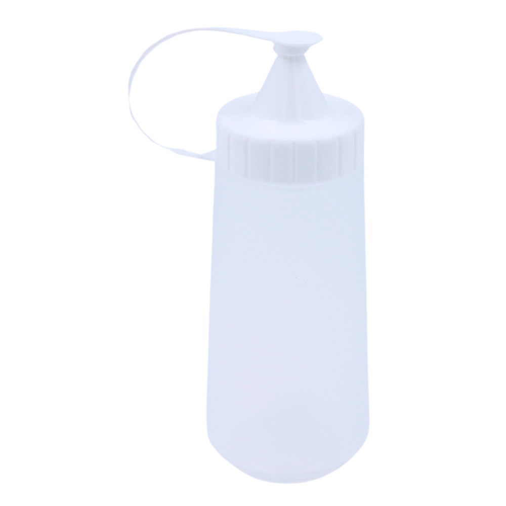 Salsero 300 Ml Tapa Blanca De Plastico Kitchen Pro Mod. Pt-0043