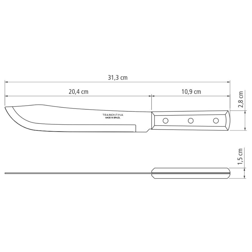 Cuchillo Cebollero 6 Tramontina - Corempro S.A