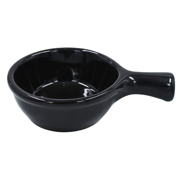 Tazon de Sopa con Asa 7 oz Negro