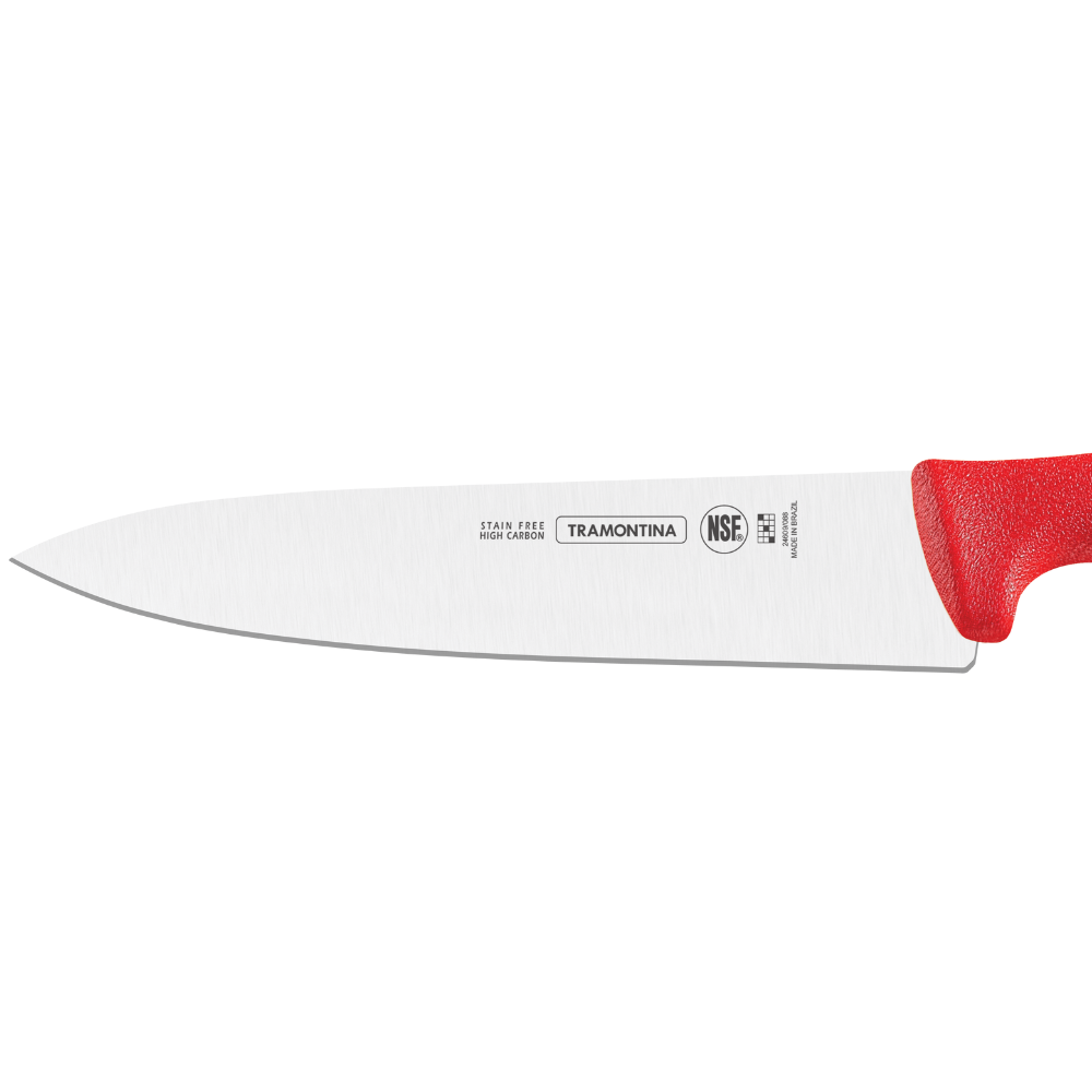 Cuchillo profesional para Chef 12 pulgadas rojo Tramontina