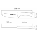 Cuchillo profesional para Chef 6 pulgadas rojo Tramontina