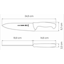 Cuchillo profesional para Chef 8 pulgadas azul Tramontina