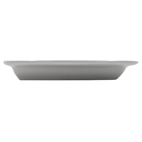 Plato Esculpido 18 oz Blanco