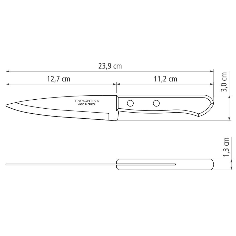 Cuchillo Cocina 5" Mgo Madera@