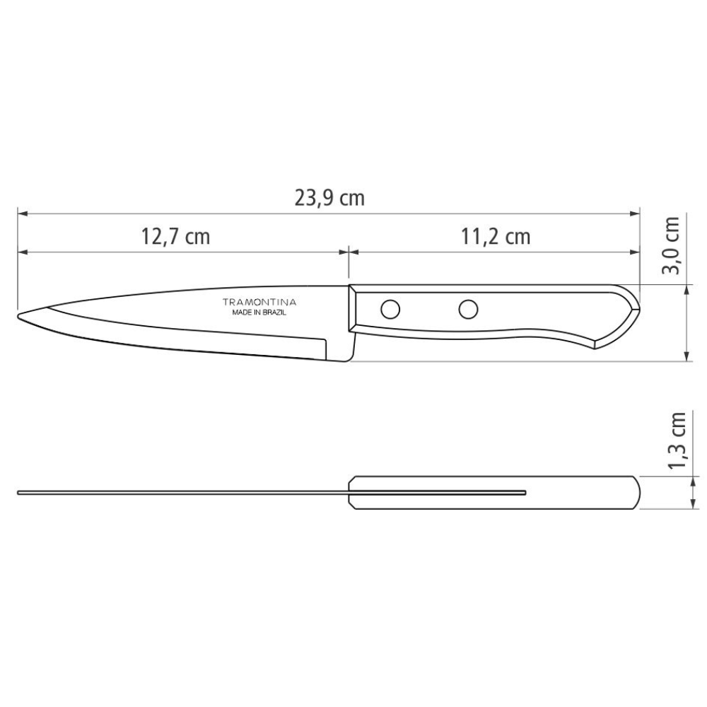 Cuchillo Cocina 5&quot; Mgo Madera@