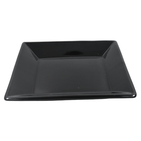 Plato Cuadrado 9" Negro
