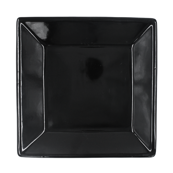 Plato Cuadrado 9" Negro