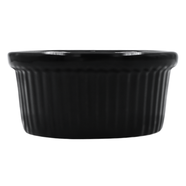 Ramekin Estriado 5 oz Negro