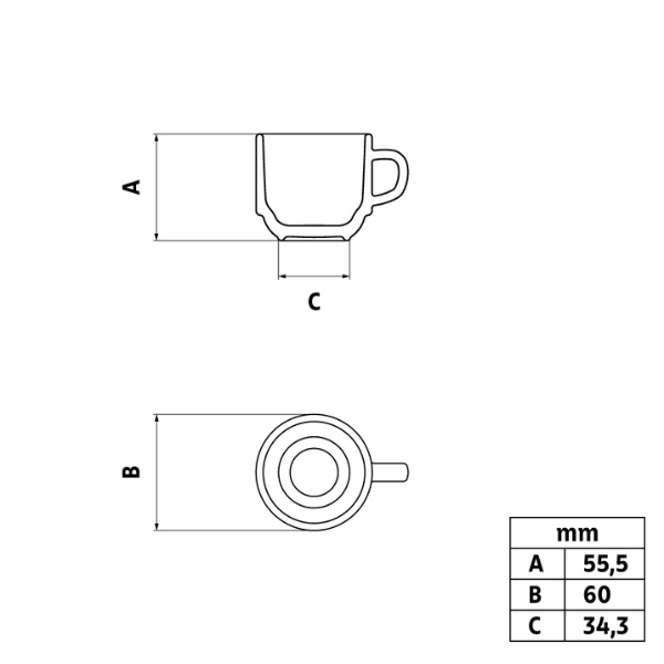 Taza Café 100Ml Paola Hs@