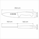 Cuchillo P/Despellejar 6" Amarillo