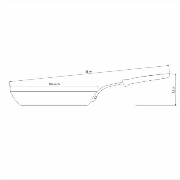 Sartén de hierro 26 cm Tramontina Pofesional