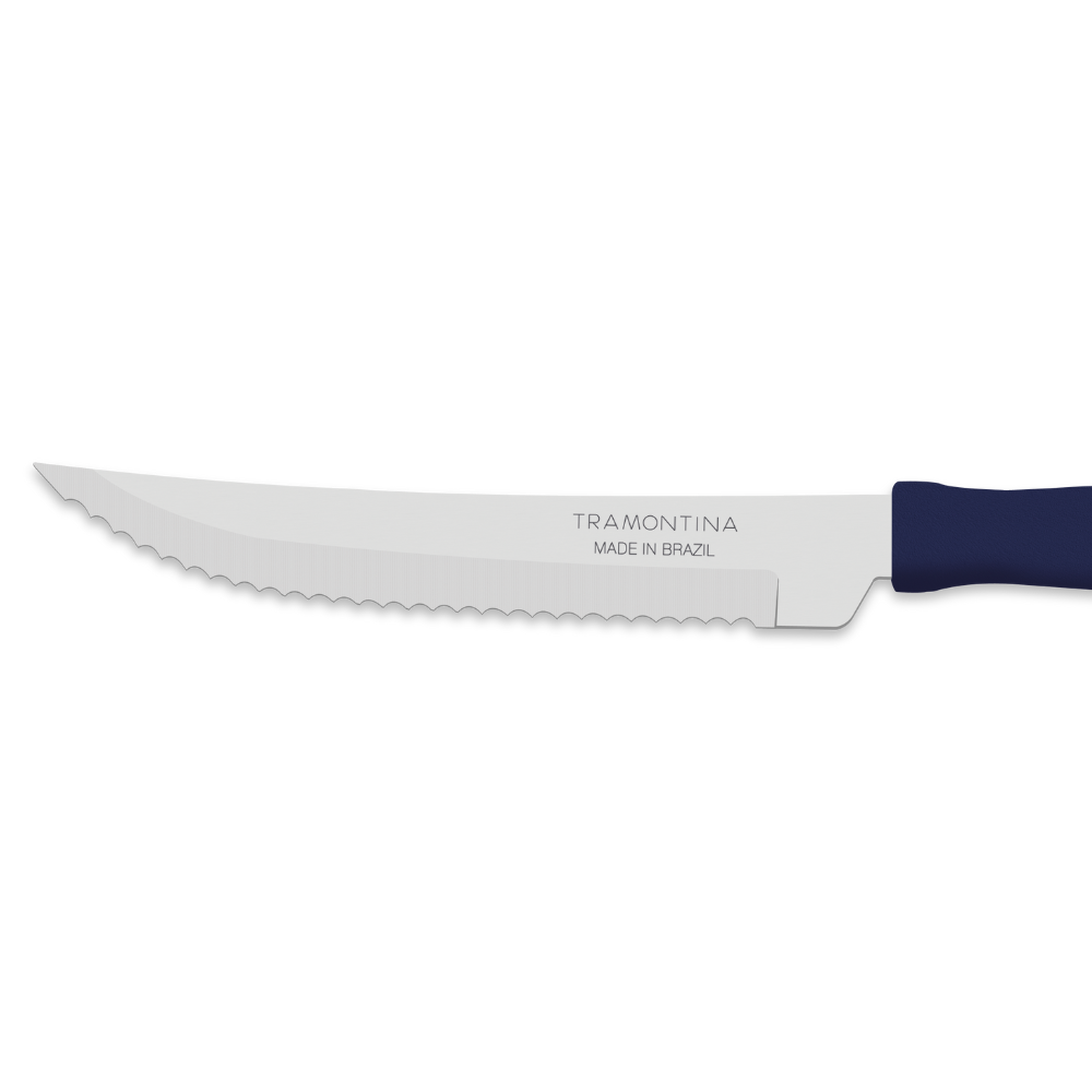 Cuchillo para asado 4 pulgadas New Kolor Azul Tramontina