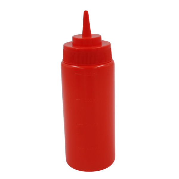   Recipiente Para Aderezo Rojo 16 Oz@