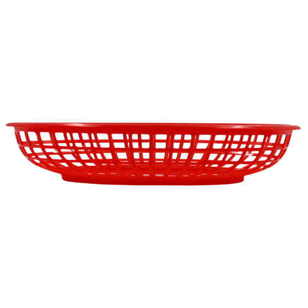 Canasta  Ovalada, Rojo (9.25"X5.75")@