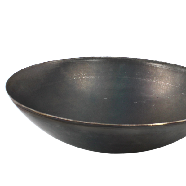 Wok Chino Acero Al Carbon 36X10 Cms Mango Madera