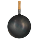 Wok Chino Acero Al Carbon 36X10 Cms Mango Madera