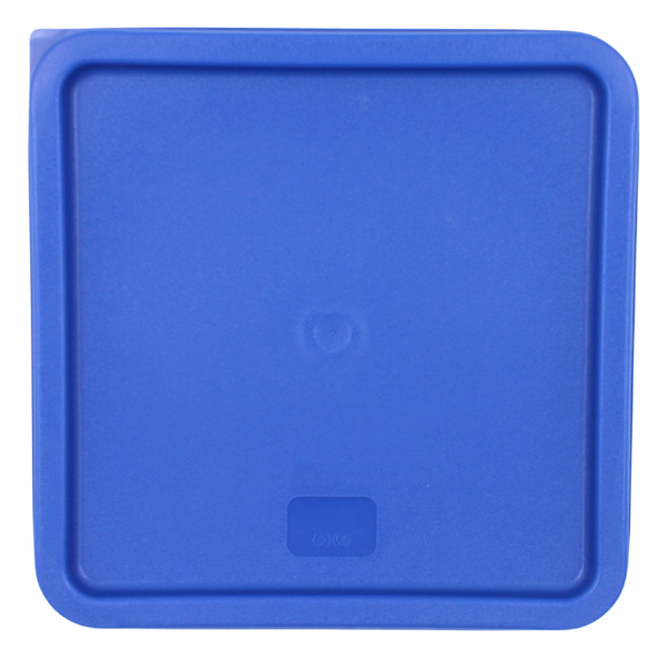 Tapa Azul Para Contenedor  De Policarbonato Cuadrado 22L