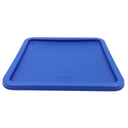 Tapa Azul Para Contenedor  De Policarbonato Cuadrado 22L