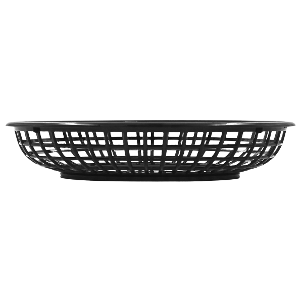 Canasta  Ovalada, Negro (9.25"X5.75")@