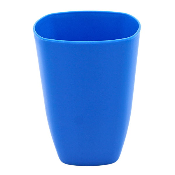 Vaso Cuadrado Chico Azul@