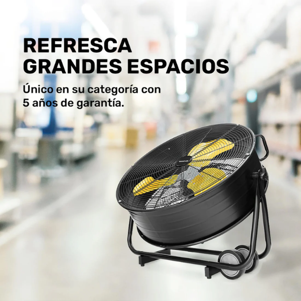 Ventilador Taurus Colossal de piso tipo Tambor 24" Industrial @