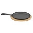 Sarten De Hierro Fundido 15" X 8" X 1.6" Ovalado Con Base