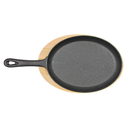 Sarten De Hierro Fundido 15" X 8" X 1.6" Ovalado Con Base