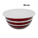 Juego De Bowls De Acero Con Tapa Plastica@