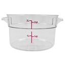 Contenedor  De Policarbonato Redondo 2L@