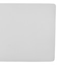 Tabla Para Picar De Plastico Blanco 45X30X2.54 Cm / 12"X18"X1"@