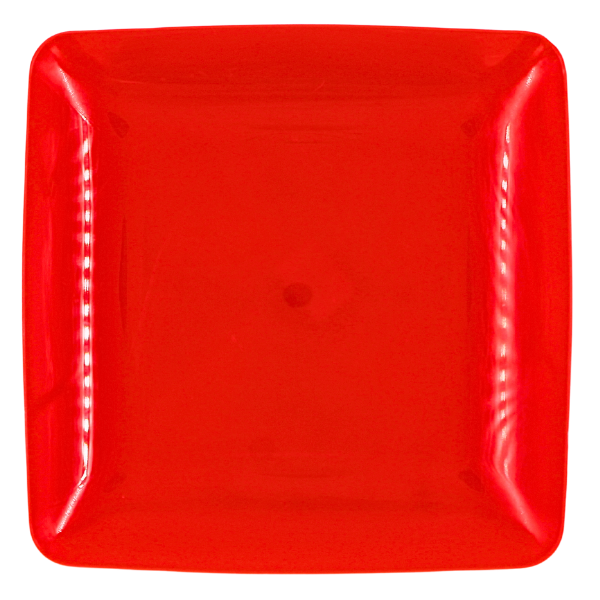 Plato Trinche Grande Polipropileno Rojo