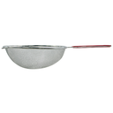 Colador Cromado 20 Cm Mango De Plastico Rojo