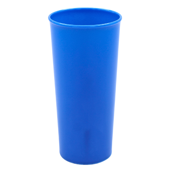 Vaso Transparente Color Azul 16 Oz Plastico