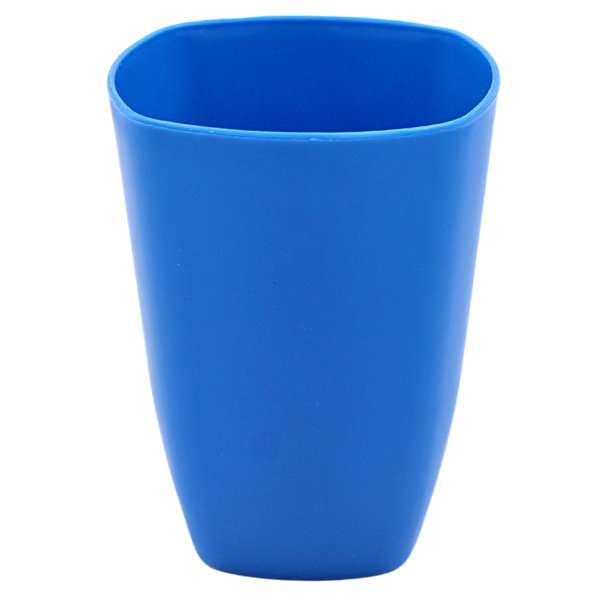 Vaso cuadrado chico azul@