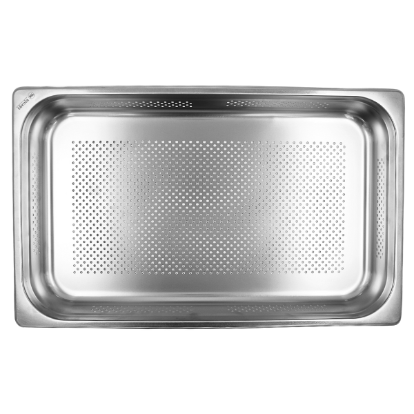 Inserto entero perforado de acero inoxidable 2.5"@
