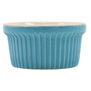 Ramekin Estriado 3 oz Azul Claro/Blanco