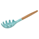 Cuchara para servir spaguetti Rosa con mango de madera y punta de silicon@
