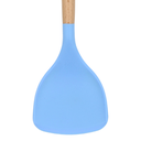 Volteador Rosa-Azul con mango de madera y punta de silicon@