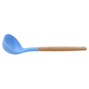 Cucharon Rosa-Azul con mango de madera y punta de silicon@