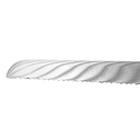 Cuchillo para pan 8”Hoja de acero completa, mango ABS, un remache@