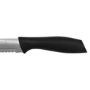 Cuchillo para pan 8”Hoja de acero completa, mango PP ergonomico@