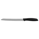 Cuchillo para pan 8”Hoja de acero completa, mango PP ergonomico@