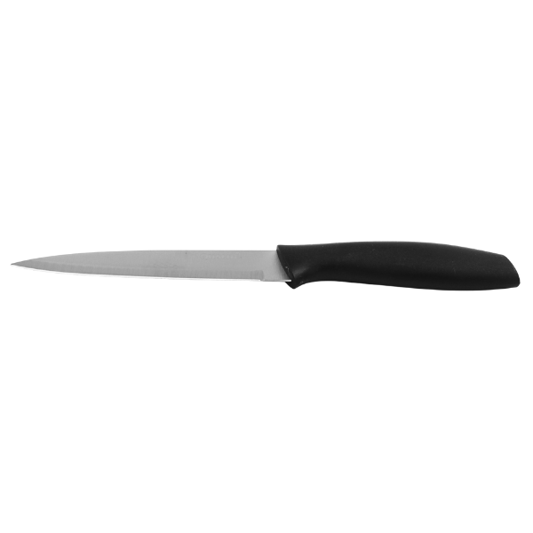 Cuchillo multiusos 5”Hoja de acero completa, mango PP ergonomico@