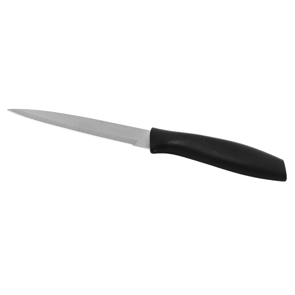 Cuchillo multiusos 5”Hoja de acero completa, mango PP ergonomico@
