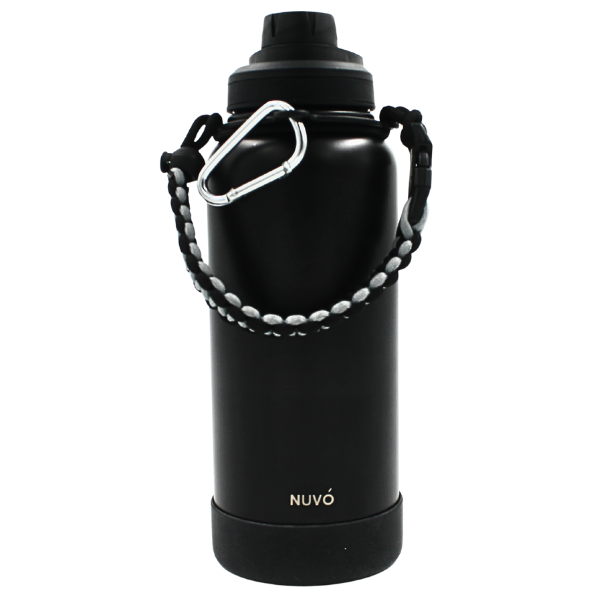 Termo Doble Pared De Acero Negro Insulado 1 L@